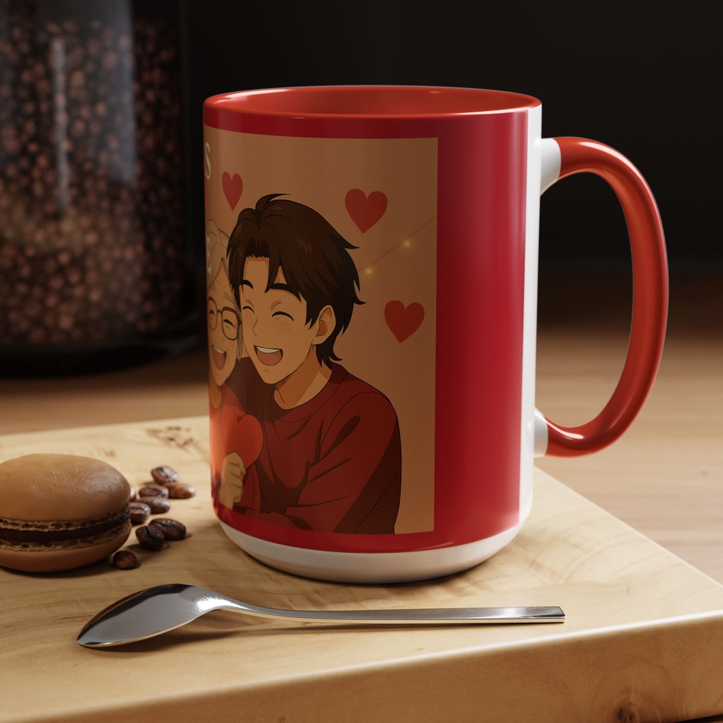 Grandma’s Forever Valentine Accent Coffee Mug — Heartwarming Family Gift (11/15oz)