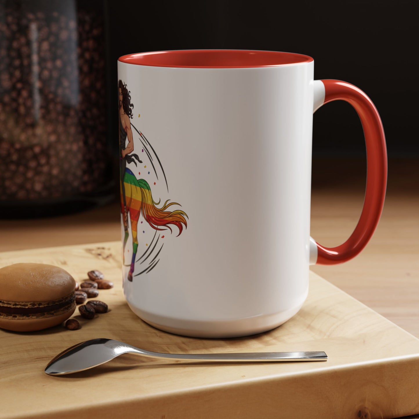 Rainbow Horse Rider Coffee Mug — Pride LGBTQ+ Gift