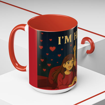 I’m Hers Coffee Mug — Cute Couples Accent Mug (11/15oz)