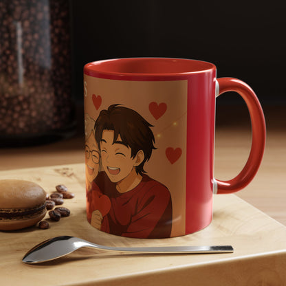 Grandma’s Forever Valentine Accent Coffee Mug — Heartwarming Family Gift (11/15oz)
