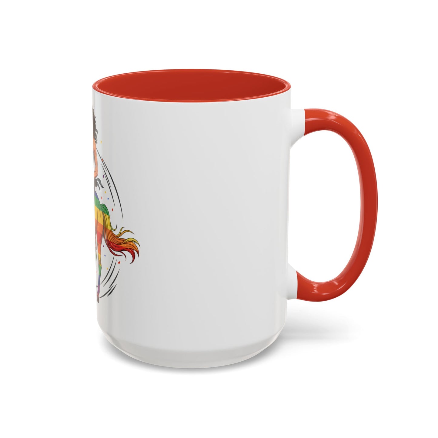 Rainbow Horse Rider Coffee Mug — Pride LGBTQ+ Gift