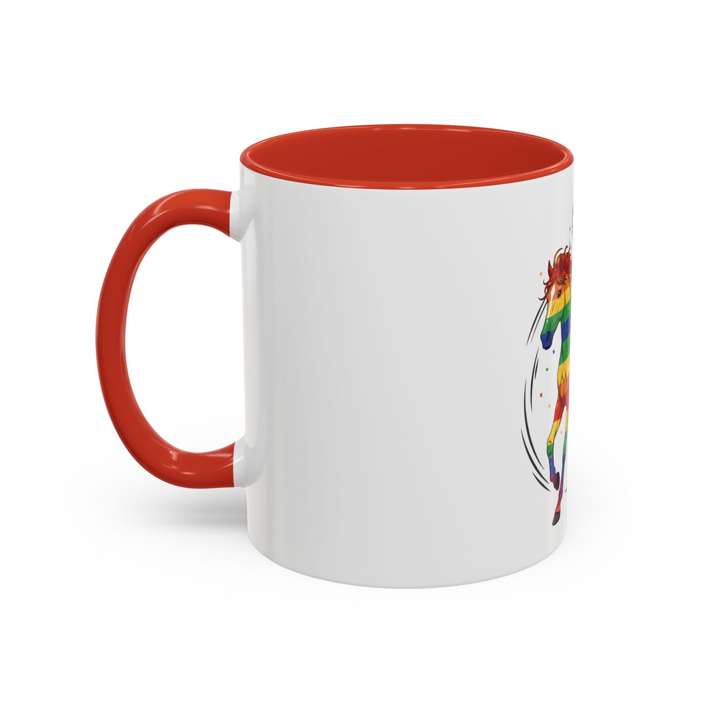 Rainbow Horse Rider Coffee Mug — Pride LGBTQ+ Gift