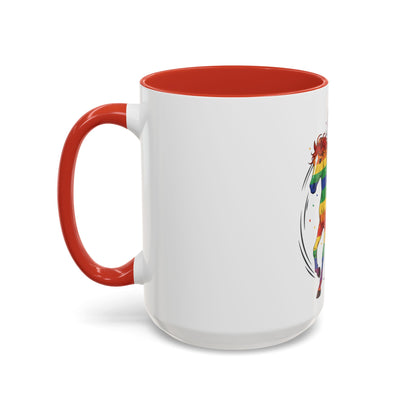 Rainbow Horse Rider Coffee Mug — Pride LGBTQ+ Gift