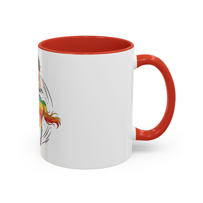 Rainbow Horse Rider Coffee Mug — Pride LGBTQ+ Gift
